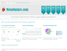 Tablet Screenshot of menunature.com